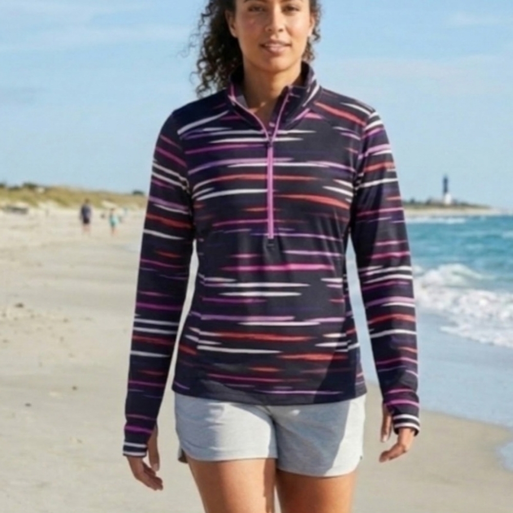Columbia Womens Trail Crush Halfzip Pullover Size Medium Omni-wick